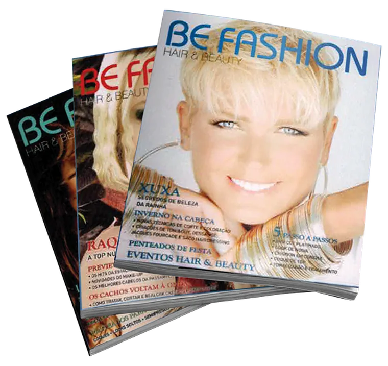 Exemplares da revista Be Fashion Hair & Beauty