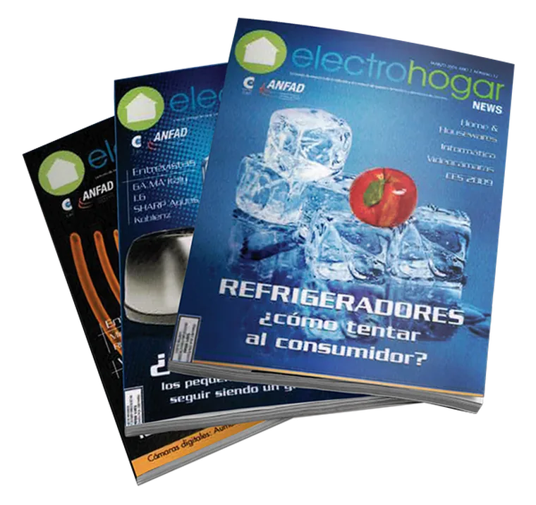 Exemplares da revista Electrohogar News